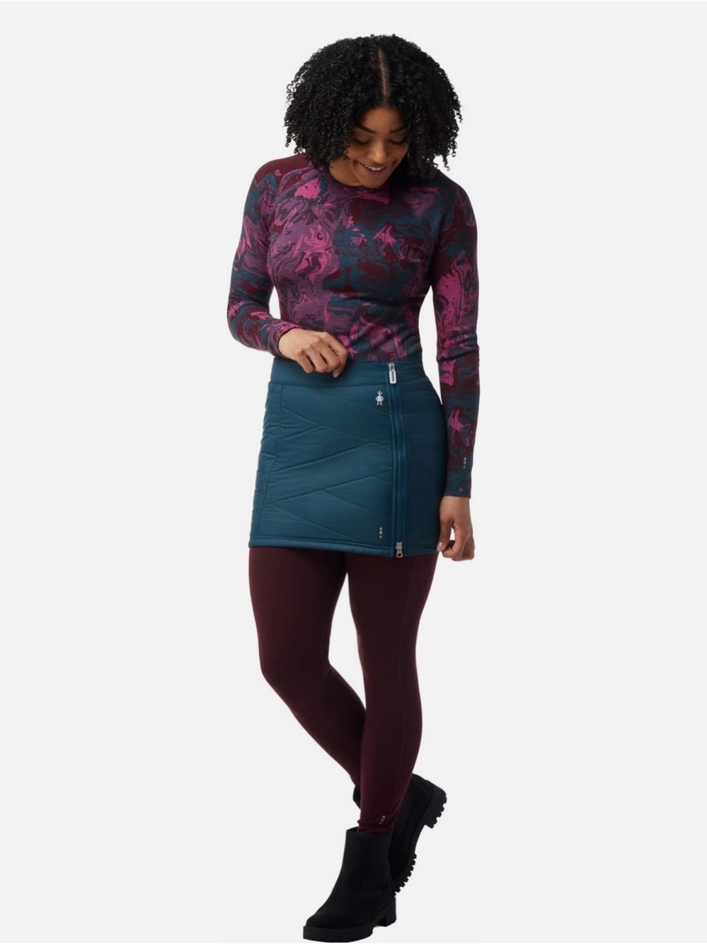 NWT Smartwool Smartloft Zip Skirt wool blend insulated merino sz medium outdoor